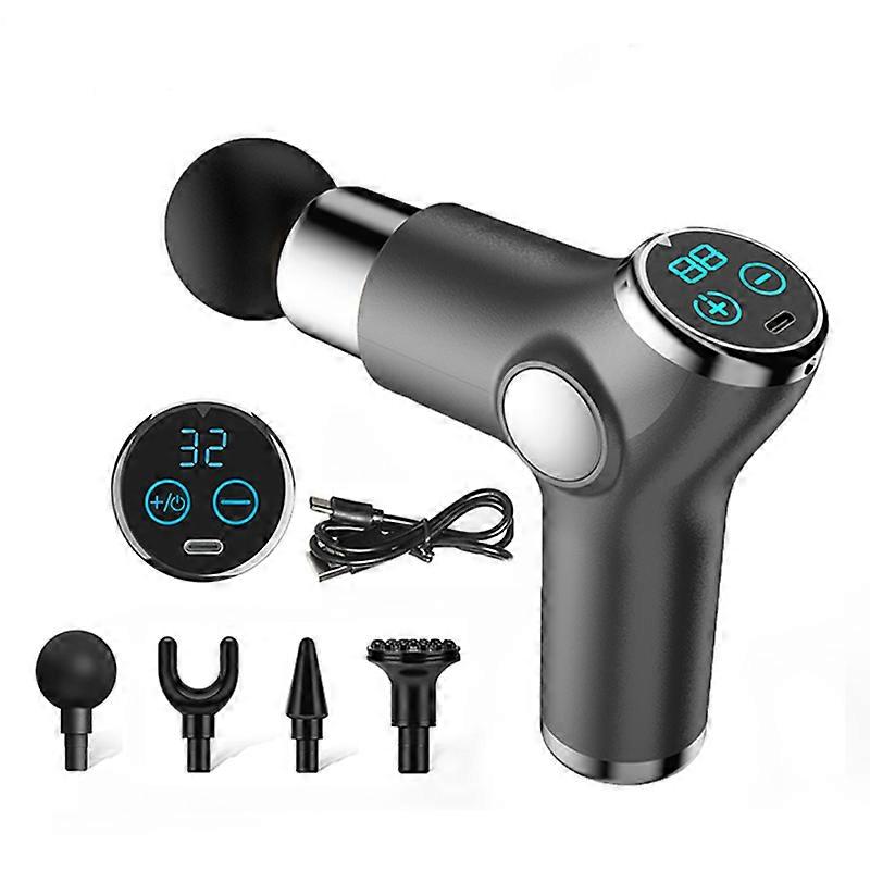 Massage Gun 32 Speed Deep Tissue Percussion Muscle Massager Fascial Gun For Pain Relief Body And Neck Vibrator Fitness
