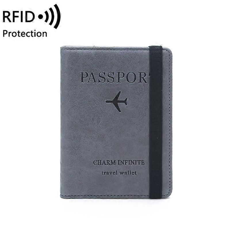 Passport Holder Passport Cover with RFID Blocking Protector Travel Wallet Organiser PU Leather Document Holder Credit Cards