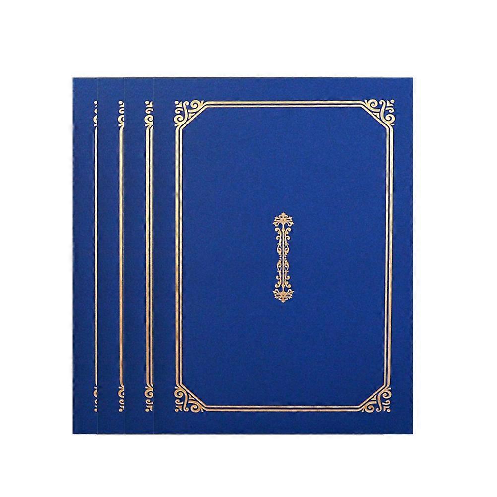 4 Pcs Black Folders Certificate Holders Folder Holder Certificate Holder File Documents Display Covers Diploma Holder