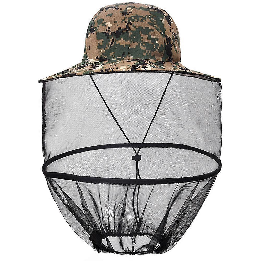 2023 New Mosquito Net Hat with Zipper Foldable Fly Protection Netting Suitable for Outdoor Sports and Gardening Works