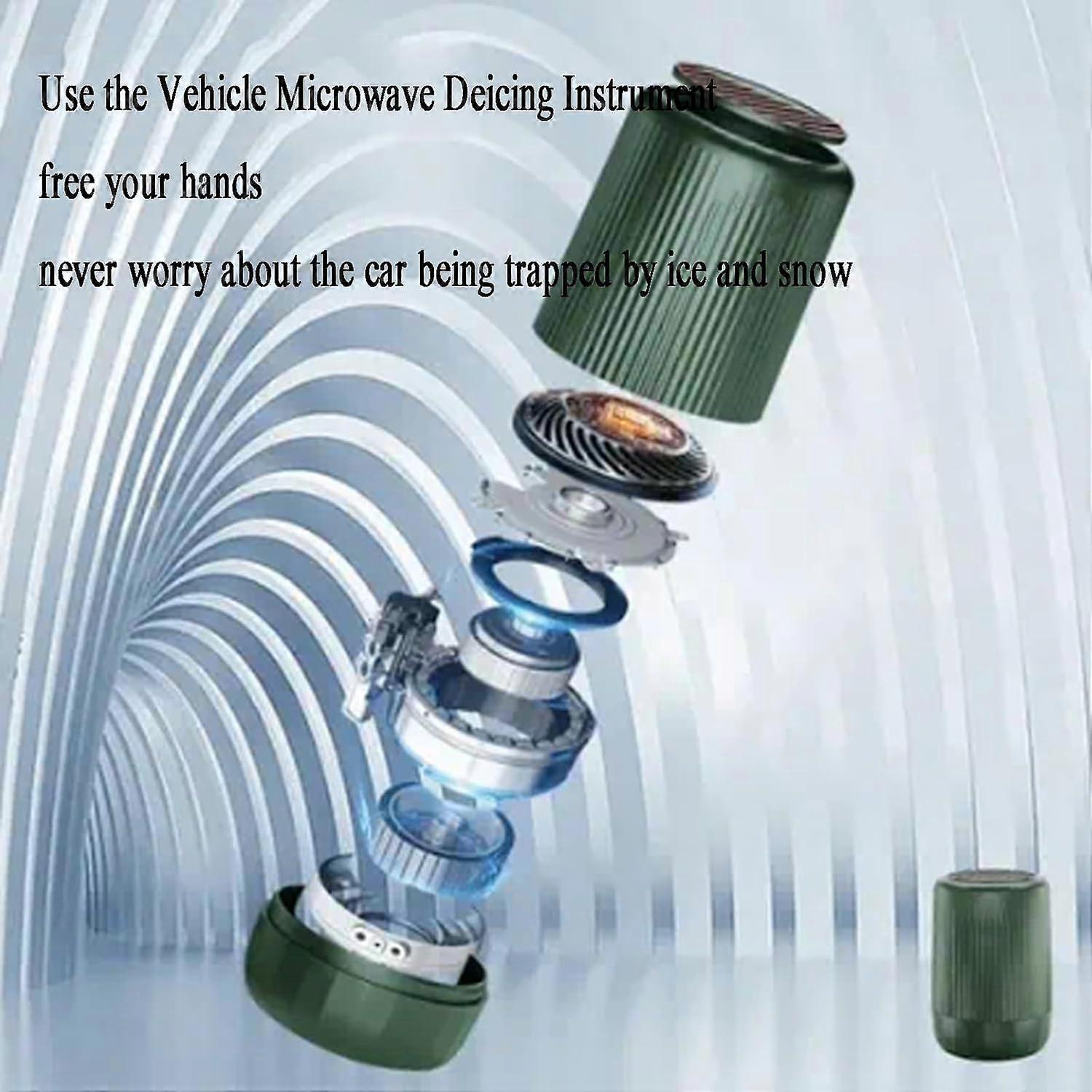 Vehicle microwave molecular deicer, Vehicle Essential Oil diffuser, Portable Essential Oil diffuser, (green)