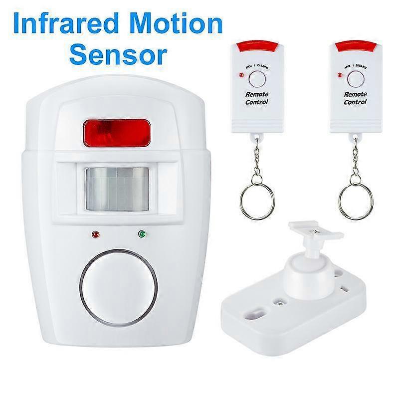 Wireless Infrared Alarm System Motion Sensor Detector Home Security 105dB Alert