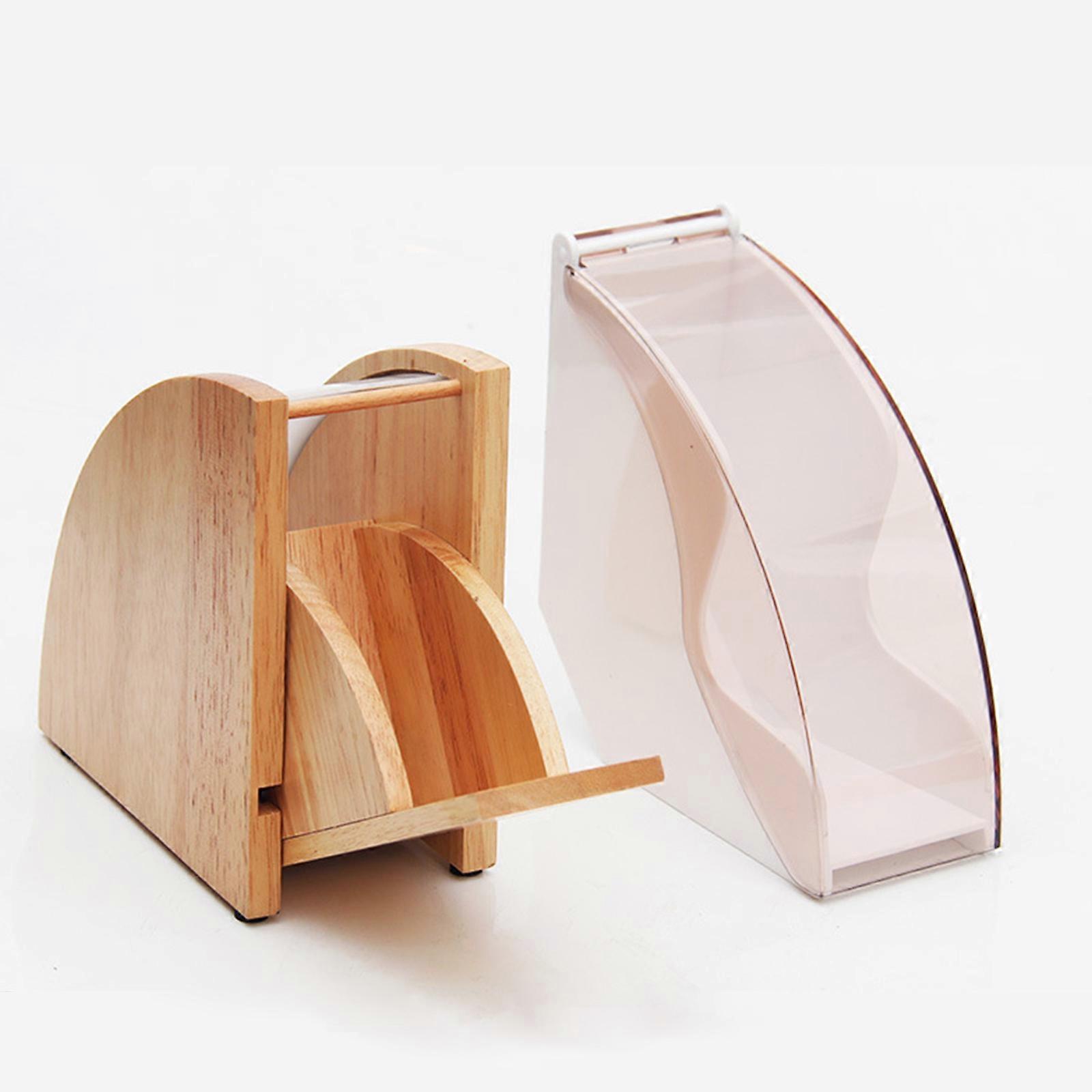 Storage Rack Coffee Filter Holder Transparent With Dustproof Cover Plastic Standing Design Kitchen Accessories