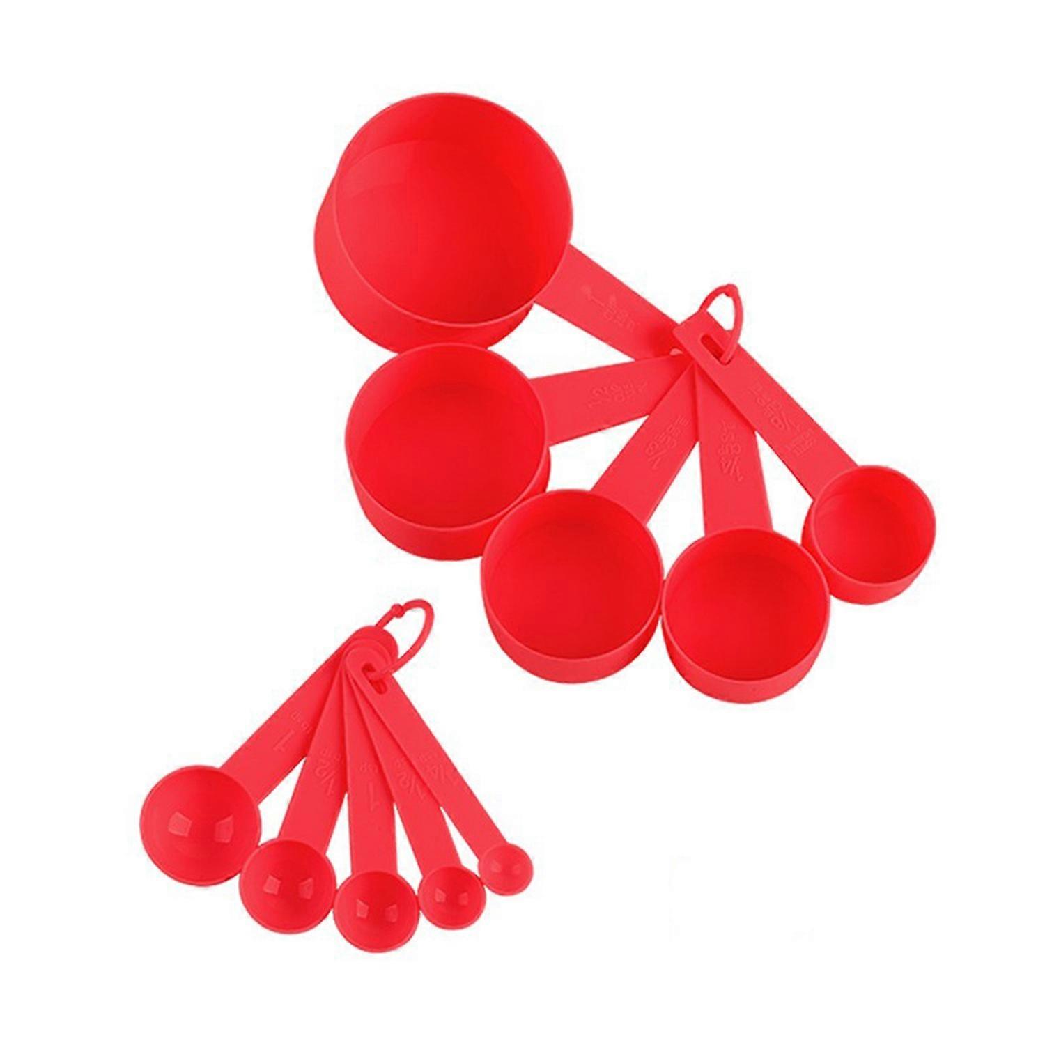 10Pcs Measuring Spoon Comfortable Grip Multifunctional Measuring Cup Easy to Clean Measurement Tools