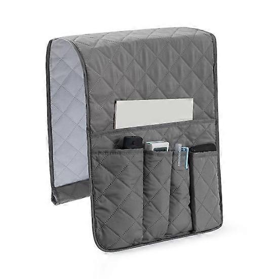 Sofa Armrest Organizer Remote Control Holder with Pockets Multiple Compartments Easy to Install