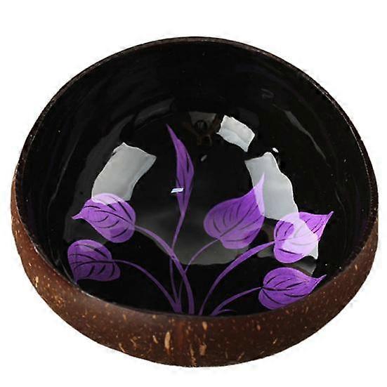 Leaf Pattern Natural Coconut Shell Candy Storage Bowl Container Home Decoration