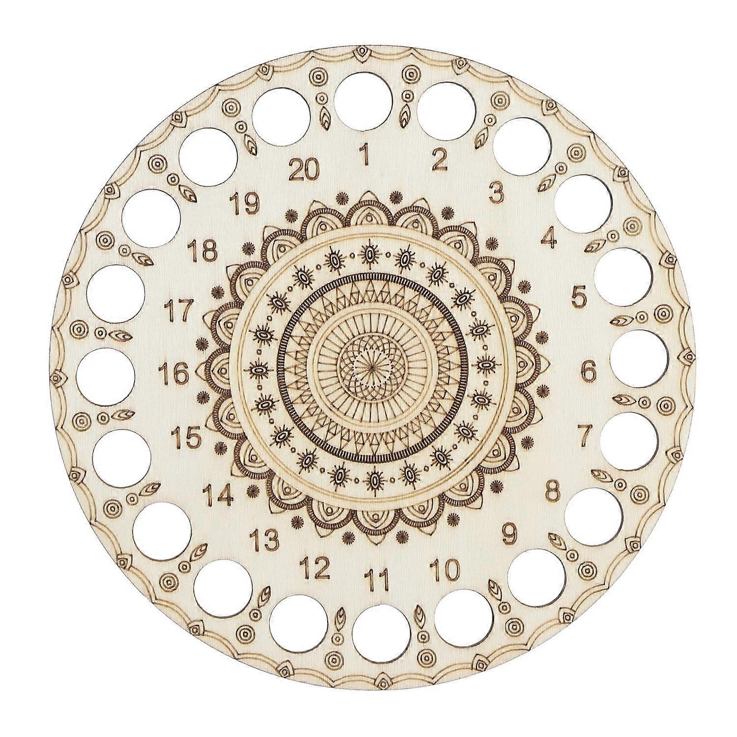 Wooden Embroidery Floss Organizer Cross Stitch Floss Thread Holder Wooden Thread Keeper for Sorting 