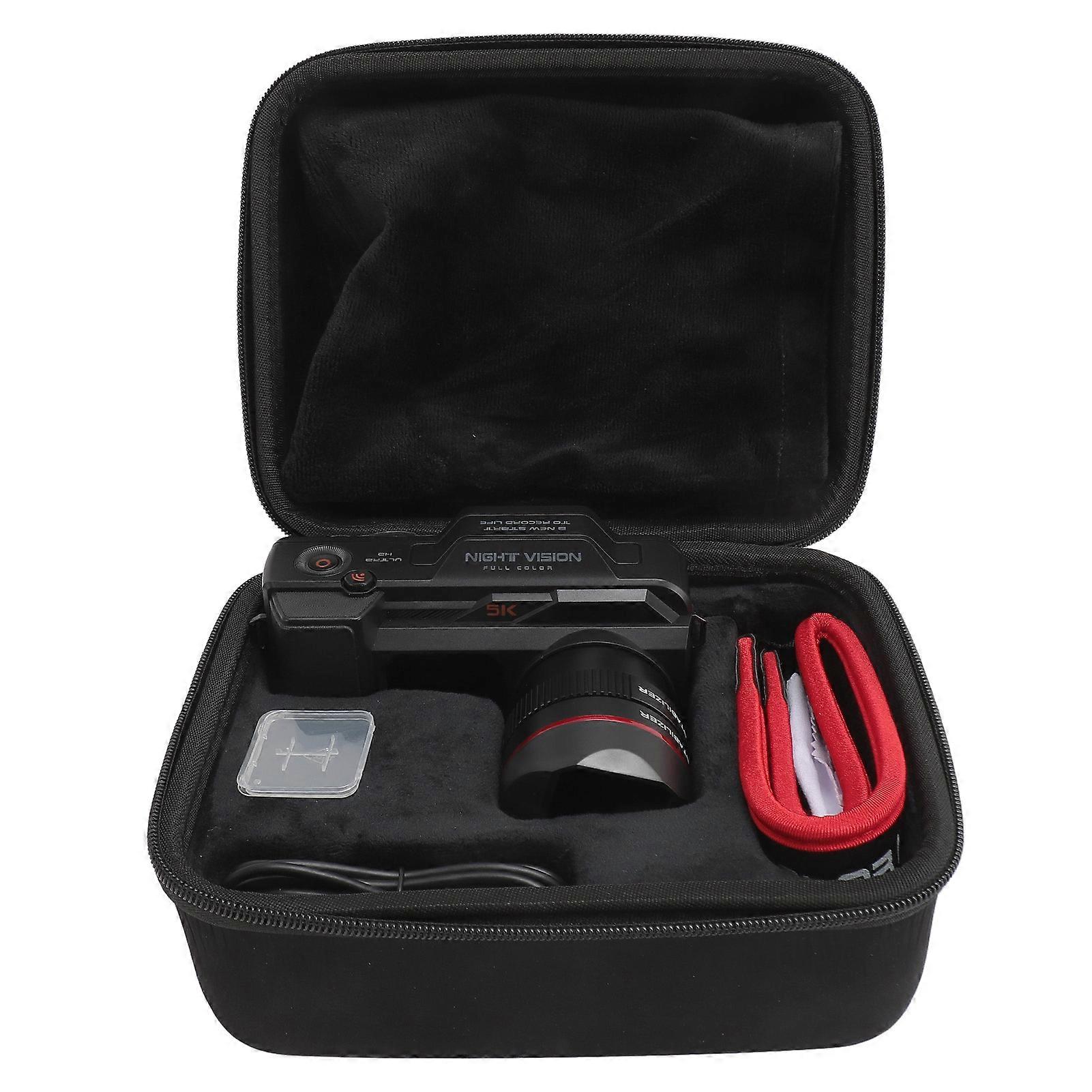 كاميرا رقمية 5K IR 50MP تقريب رقمي 50x 5G WiFi شاشة 4 بوصة 4800 مللي أمبير في الساعة كاميرا فيديو للسفر