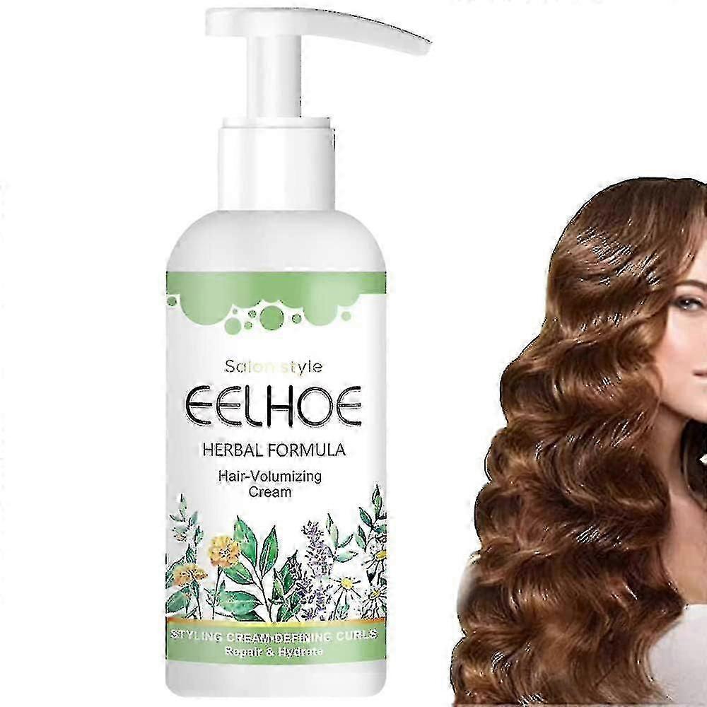Eelhoe Herbal Formula Hair Volumizing Cream, Κρέμα Όγκου Λείανσης Μαλλιών, Ενισχύει Τις Μπούκλες Και Μειώνει Το Φριζάρισμα (2τμχ)_l28