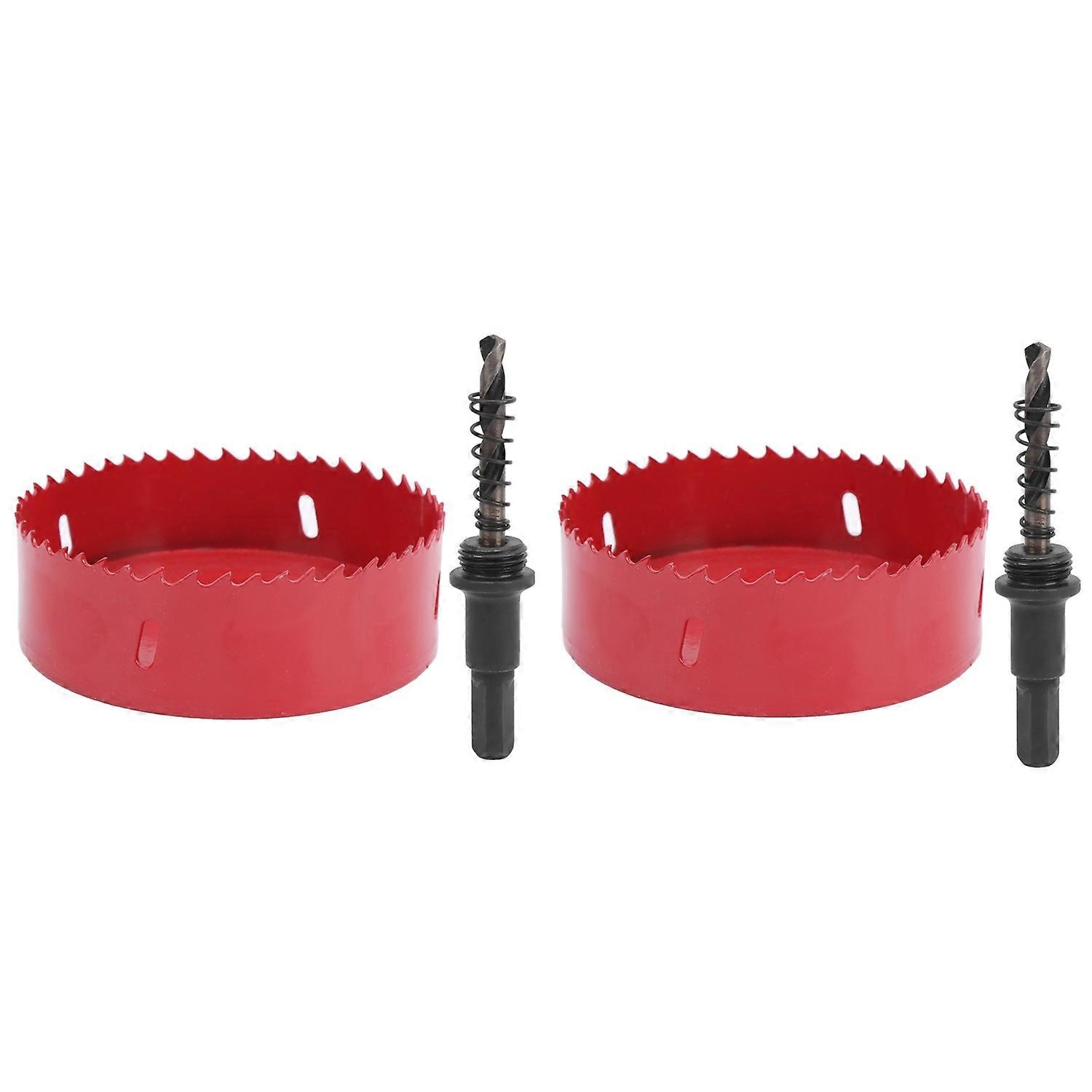 2 Sets BiMetal Hole Saw Cutter Set for Aluminum Board PVC Iron Sheet Hole Open 120165mm(115mm )