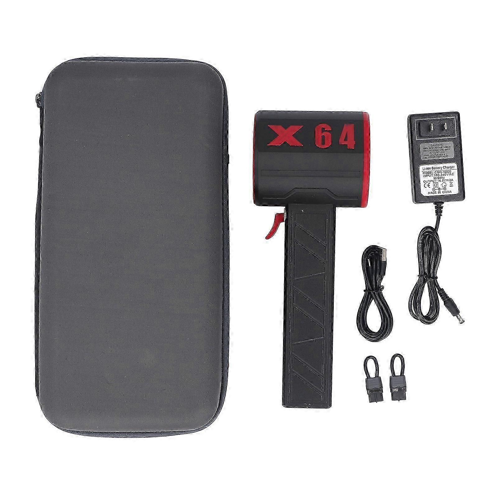 Ventilatore a secco a getto 64mm Condotto 1400g Spinta Motore brushless Ventola a turbina Spolverino d'aria senza fili per la pulizia industriale Rimozione della polvere Spina USA 100240V