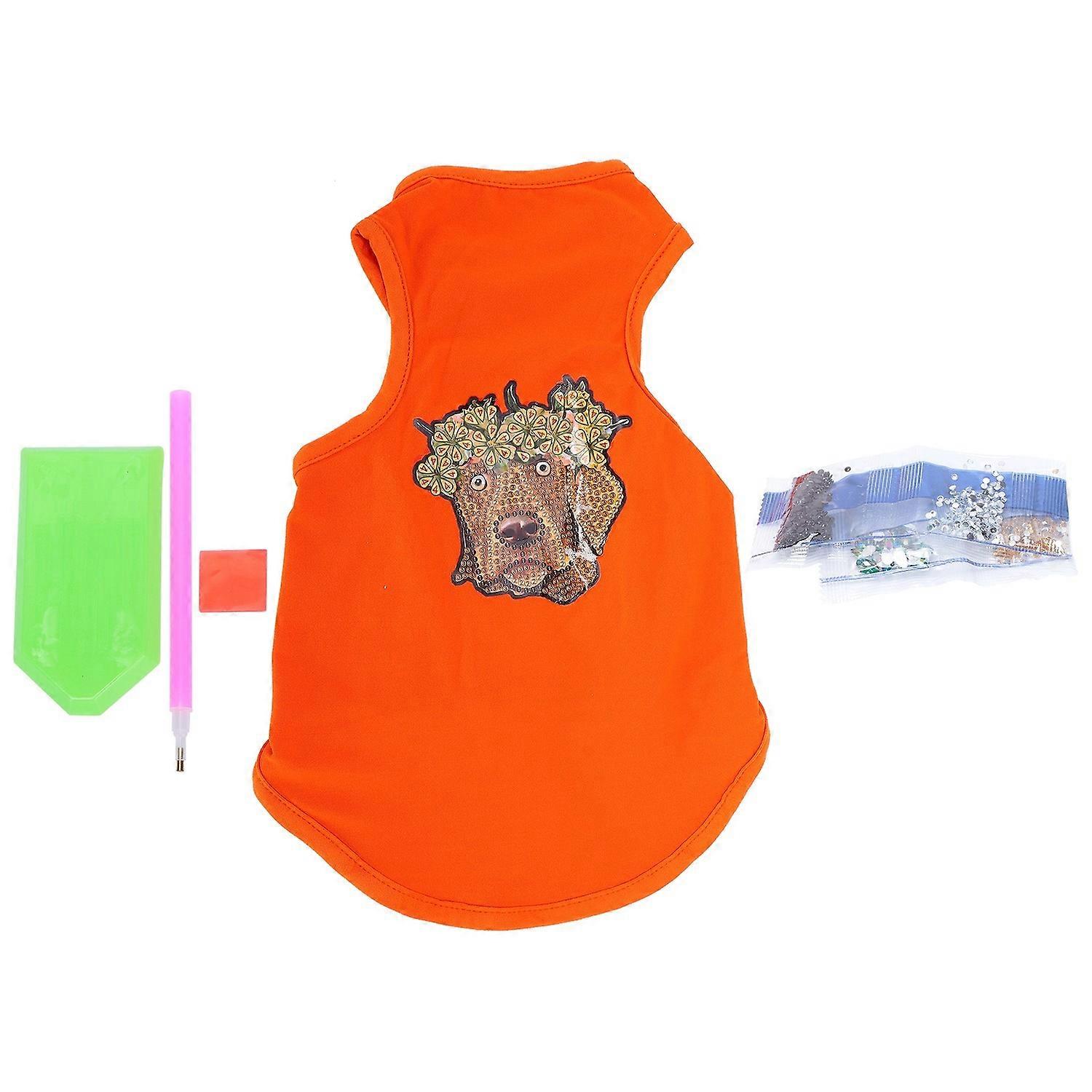 Pet Clothes Cute Soft Breathable Dog Shirt with Rhinestones for Puppies Pets Decoration ProtectionOr