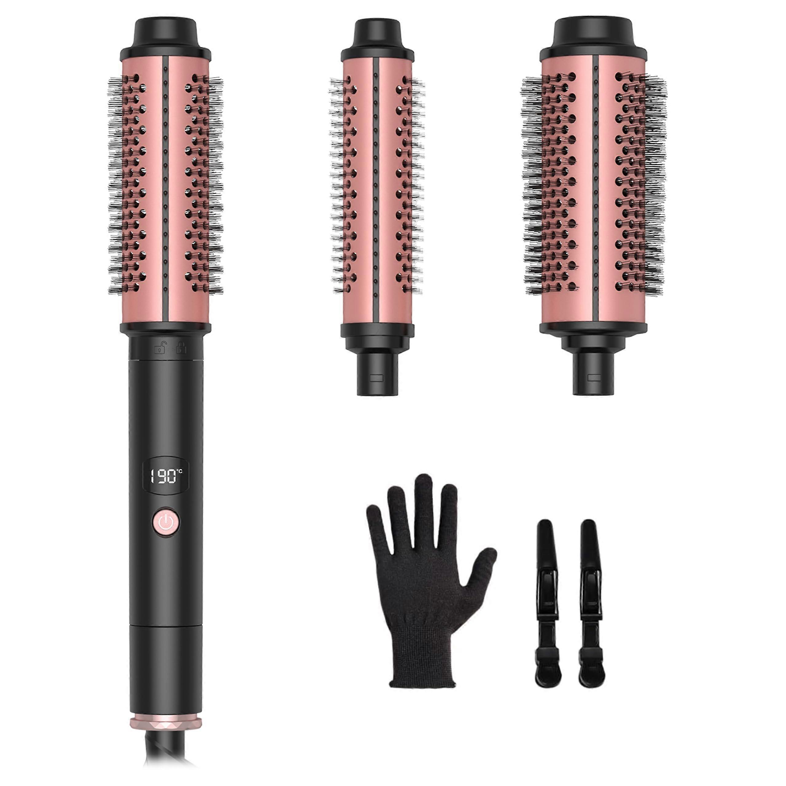 3 in 1 curling iron, with 3 interchangeable ceramic rods, digital display