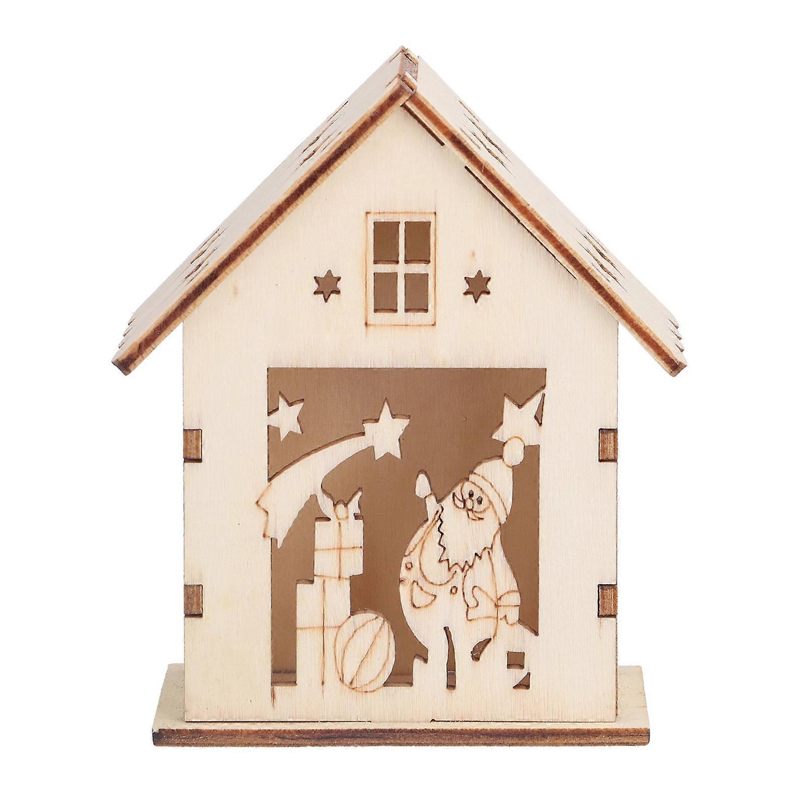 عيد الميلاد الطبيعية خشبية Birdhouse DIY خشبية غير مكتملة الطيور البيت في الهواء الطلق