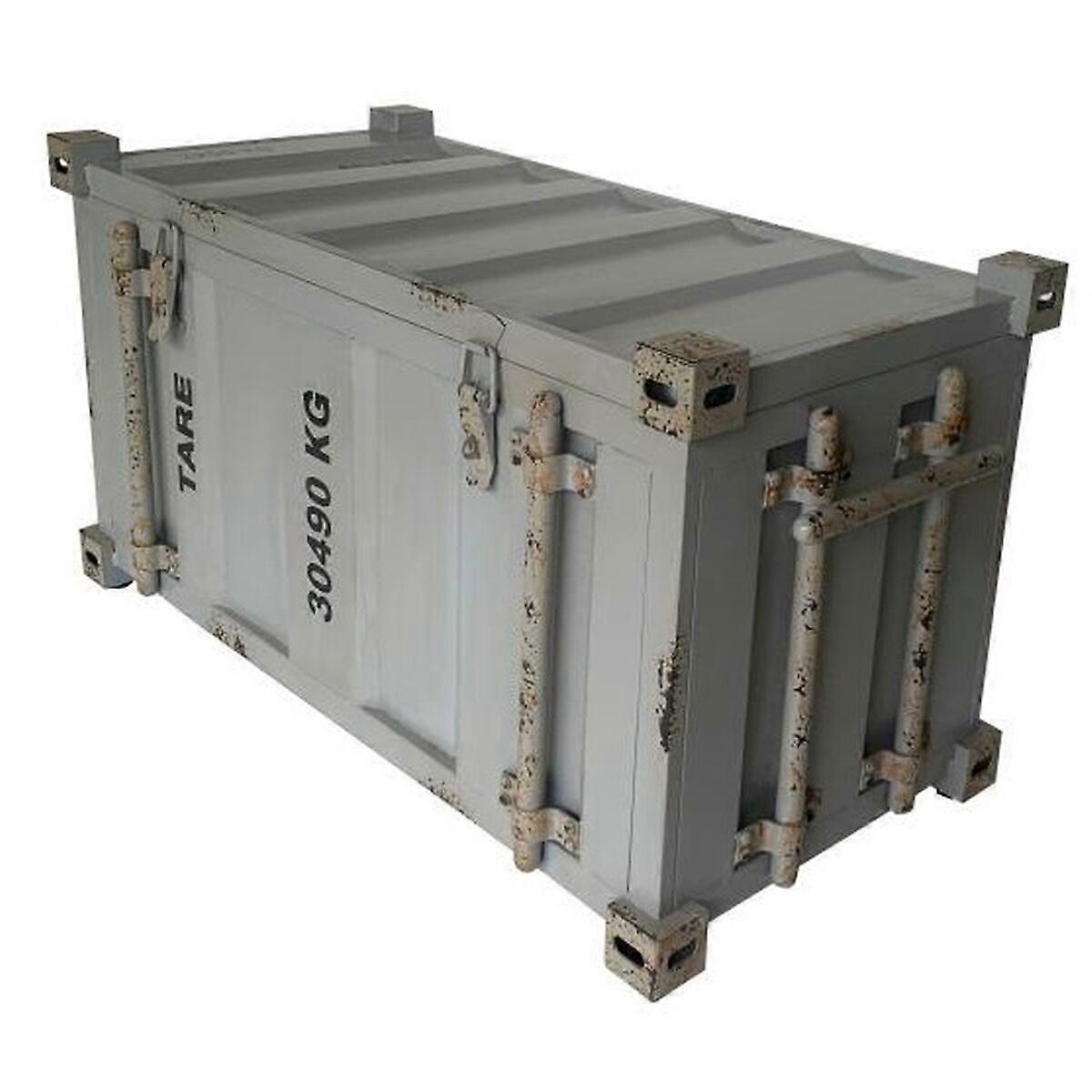 Chest Home ESPRIT 容器 天蓝色 金属 复古 89 x 41.5 x 45.5 厘米