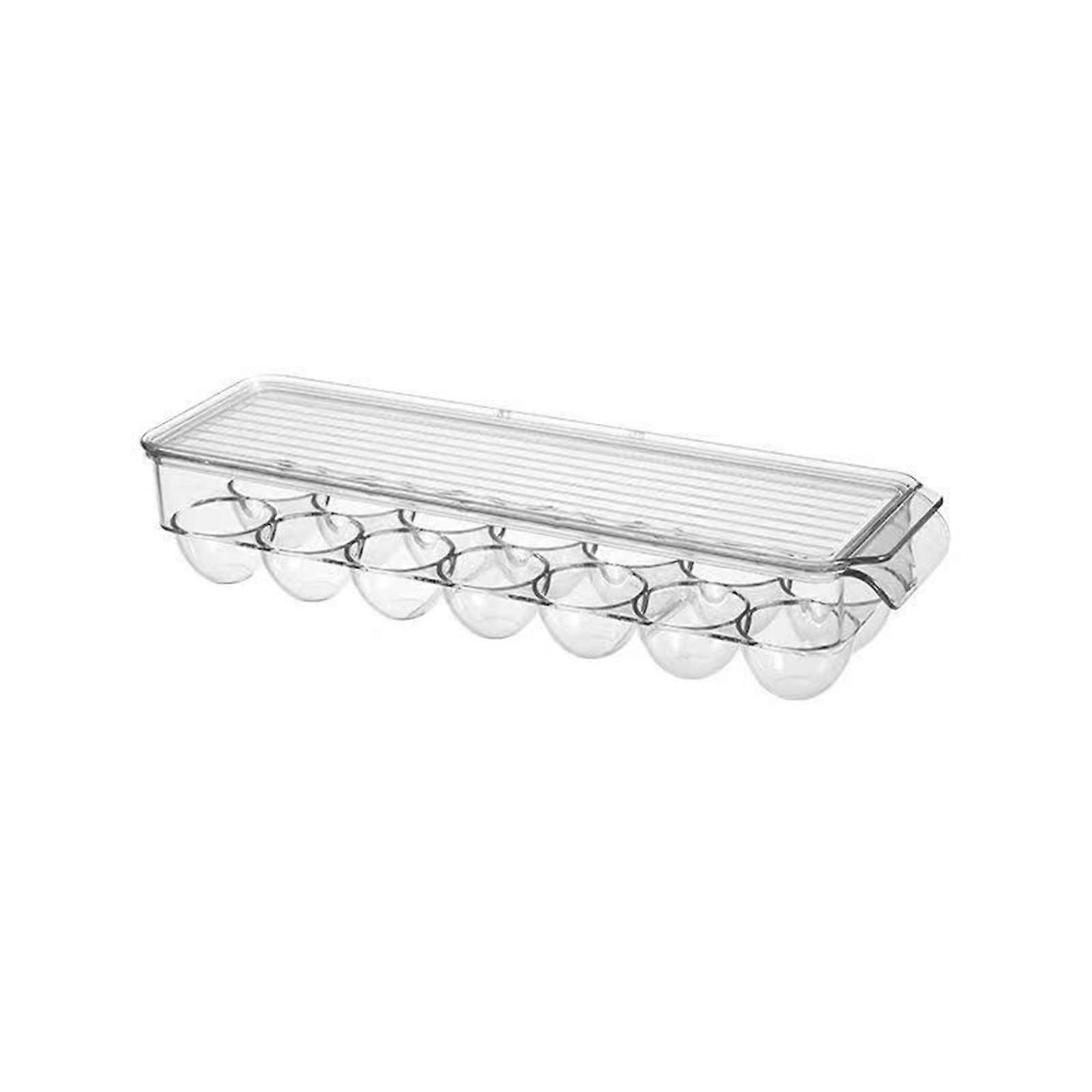 Egg for Fresh Preservation Container for Home Kitchen Stable Non Slip Egg Storage Box Large Capacity Egg Tray 12/14/18 G