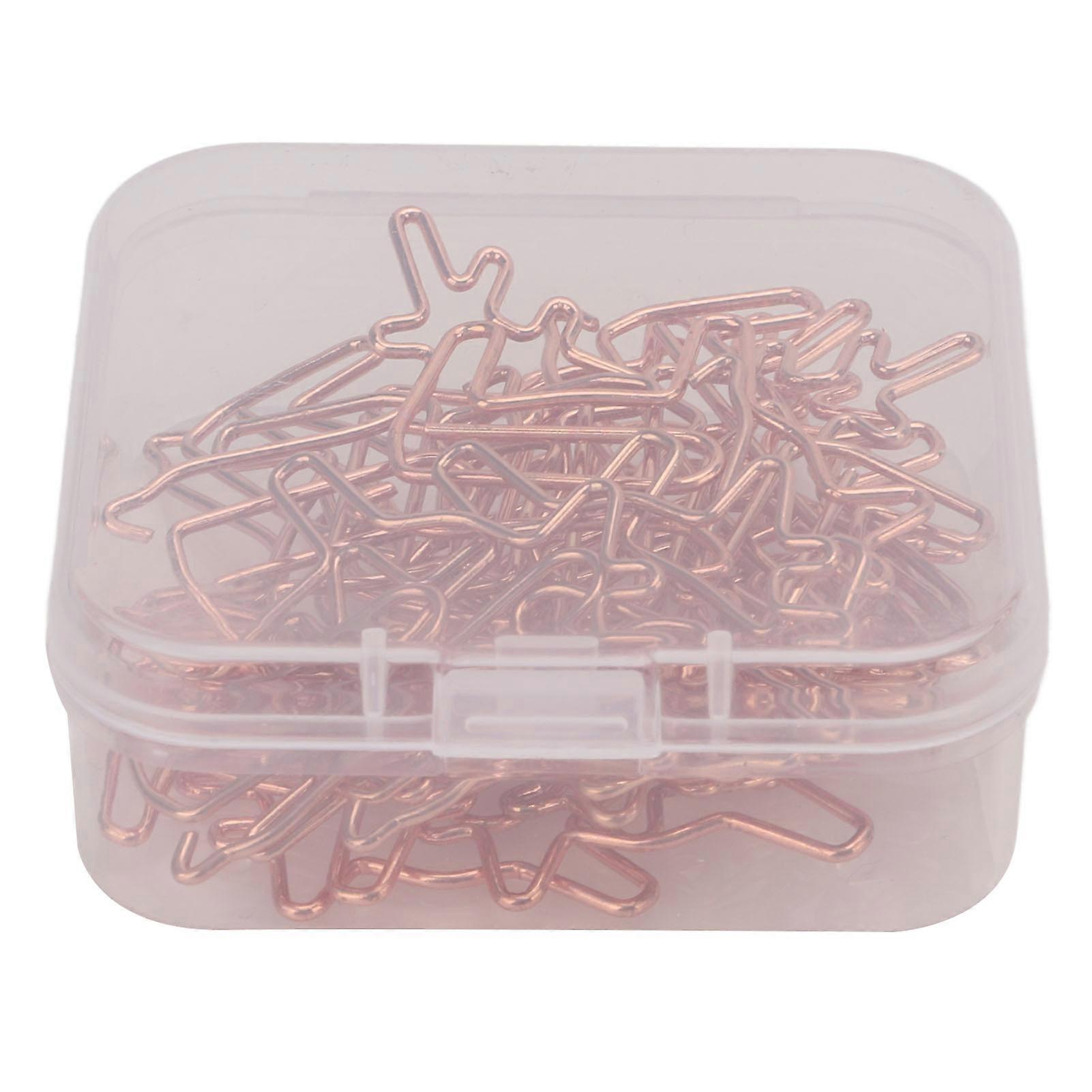 20 Pcs Trombones Fauve Processus de galvanoplastie antirouille Portable Durable Robuste Largement Utilisé Trombones Mignons