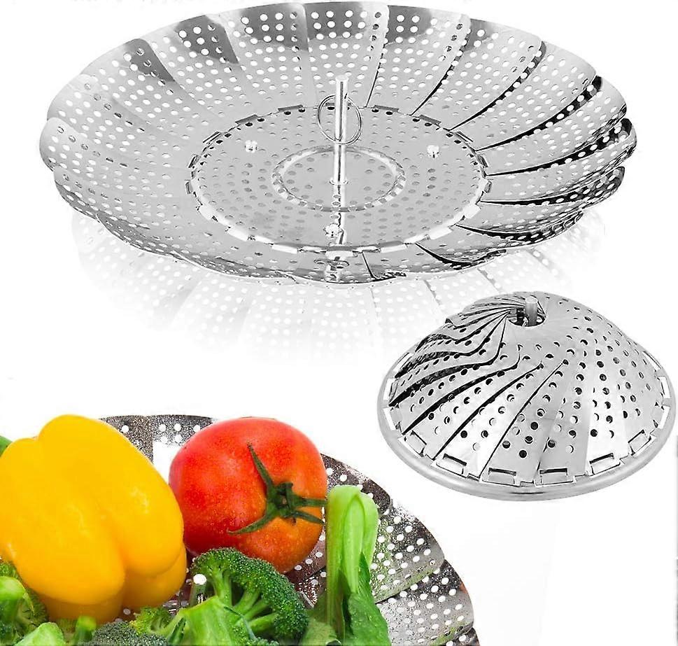 Collapsible Vegetable Steamer Basket, Stainless Steel