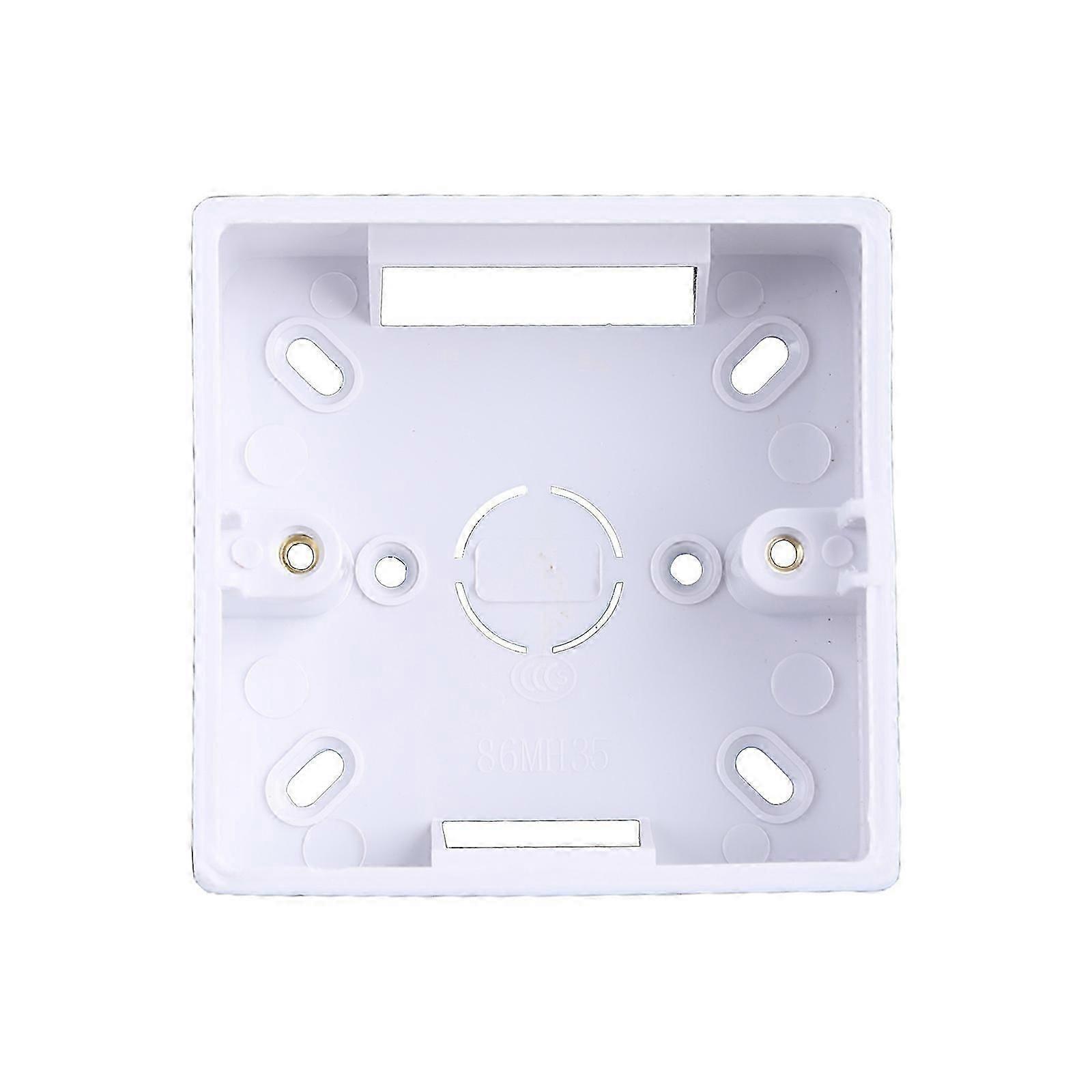 86X86 PVC Thickening Junction Box Wall Mount Cassette For Switch Socket Base  Sw