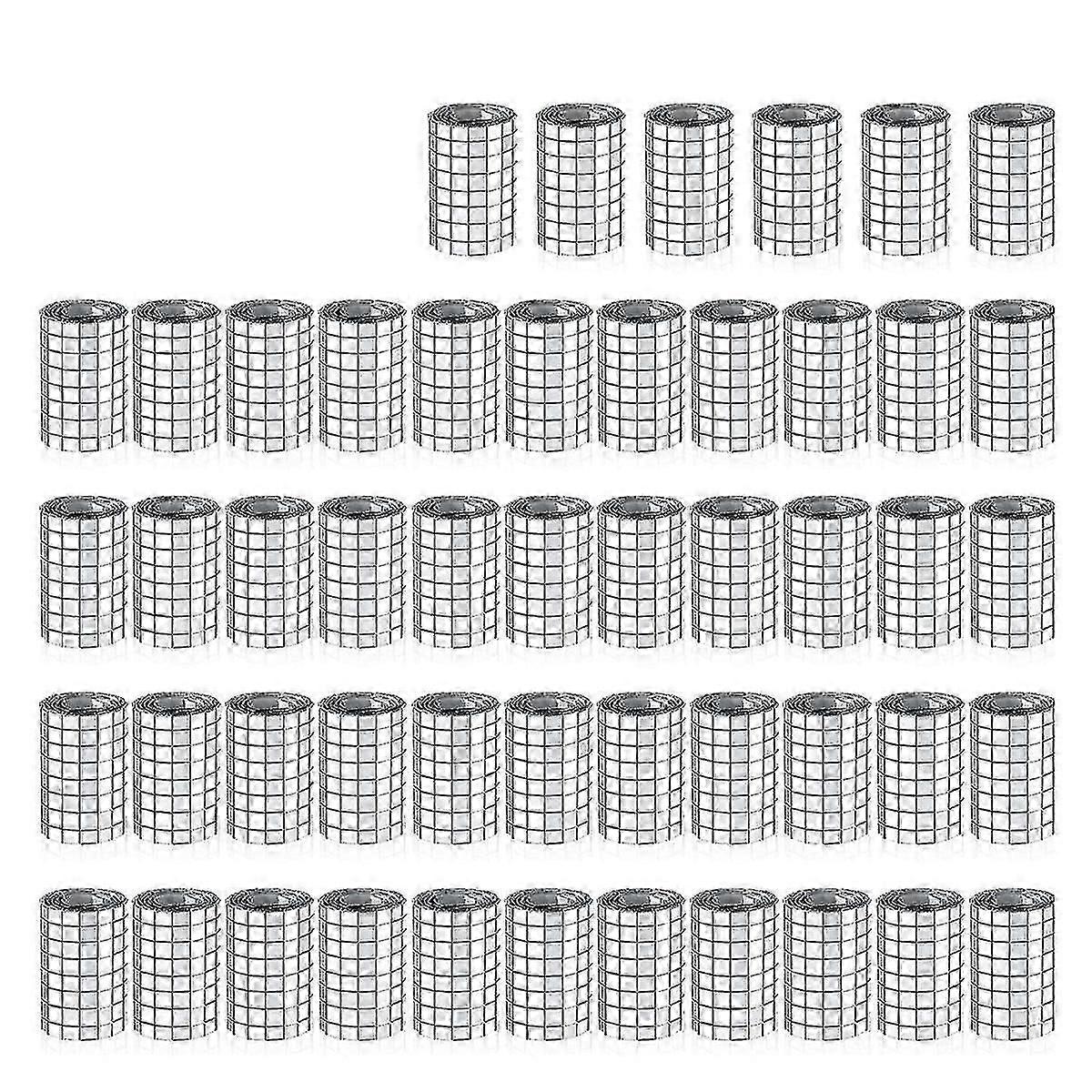 24000 Pcs Self Adhesive Mosaic Tiles Small Mirror Mosaics Tiles Square Mirror Mosaic Stickers For C