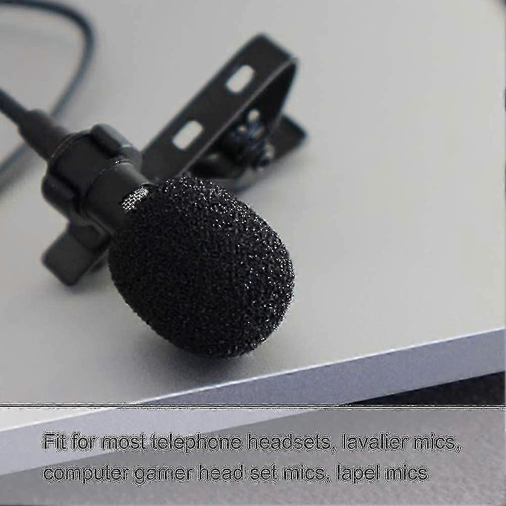 15 Pack Replacement Foam Microphone And Headset Windshields f54
