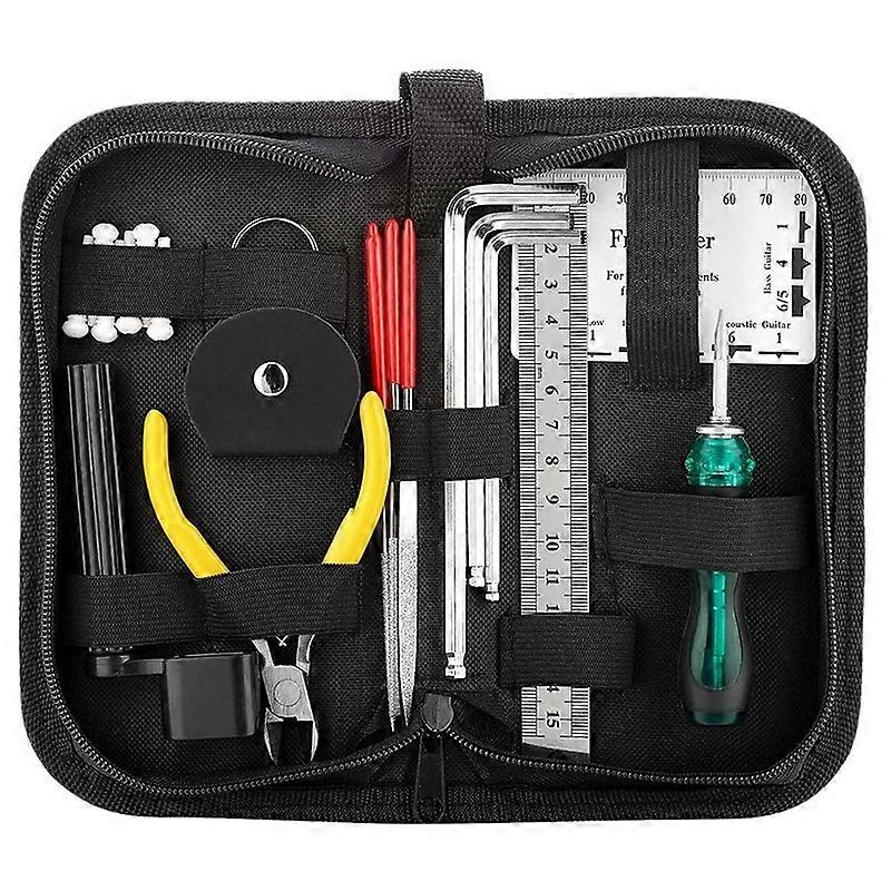 23 pcs. Guitar Repair Tool, Hex Keys, Files, String Rulers, Suitable for Acoustic Guitars, Ukulele