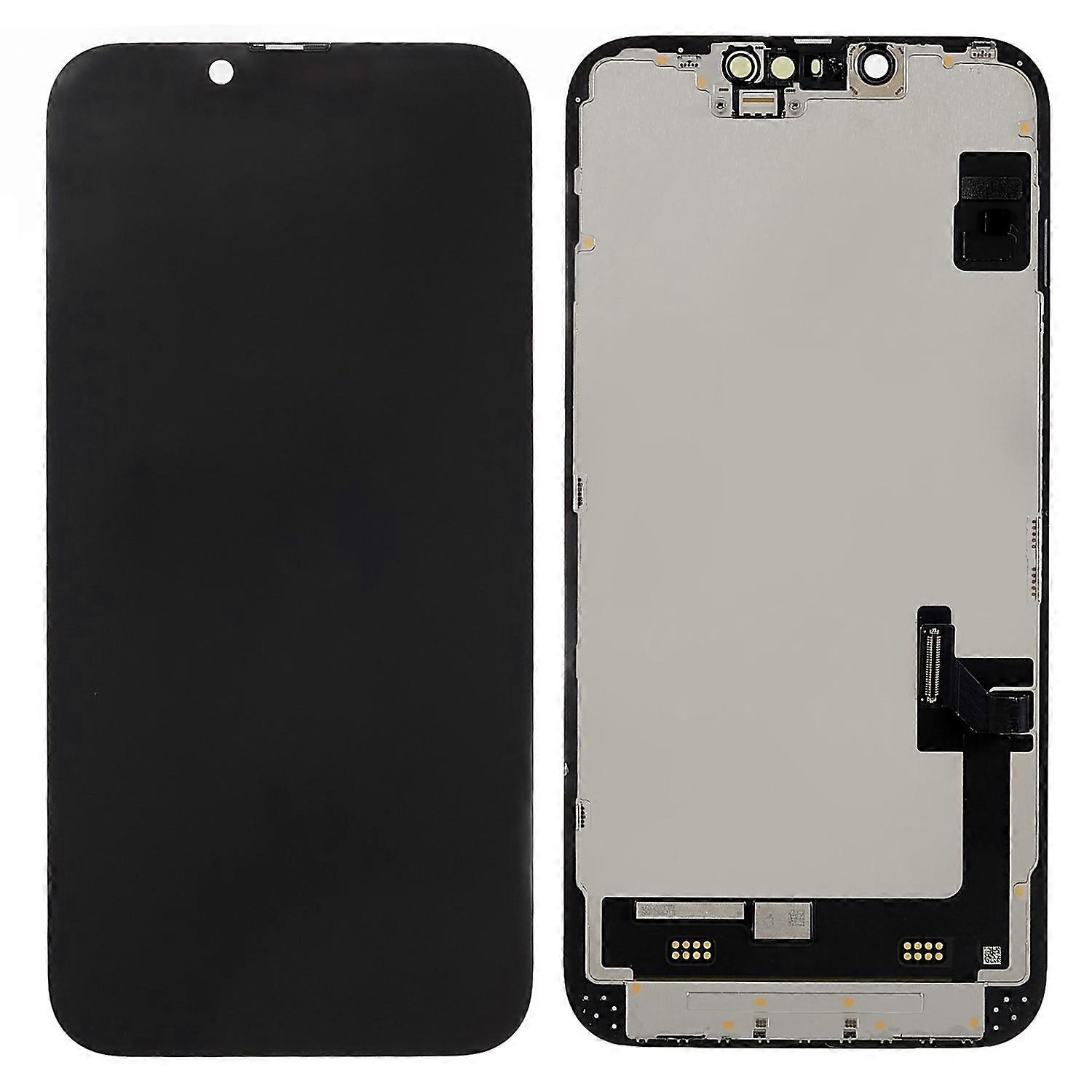 For iPhone 14 Grade C GX OLED Screen and Digitizer Assembly Replacement Part (Without Logo)