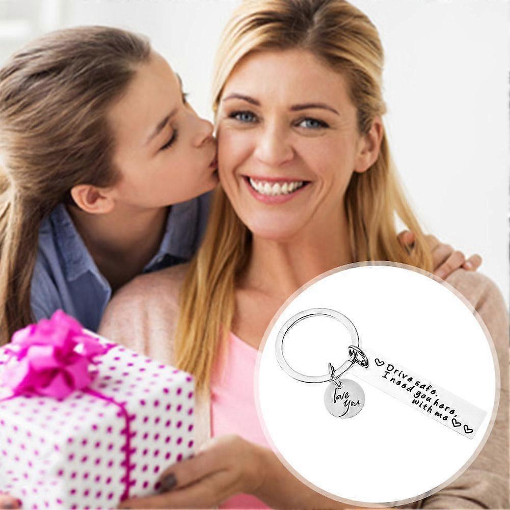 I Need You Here With Me Drive Safe Keychain Car Key Ring I Love You Keyring