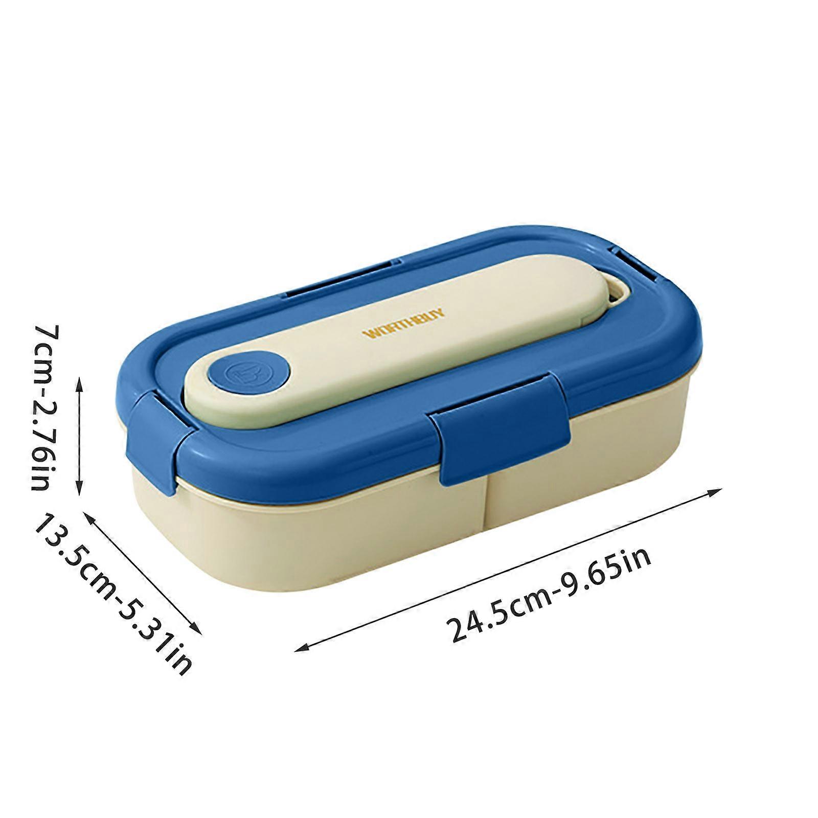 Three-format Bento Box With Tableware Office Worker Students Separate Plastic Lunch Box Microwave Portable Lunch Box EE