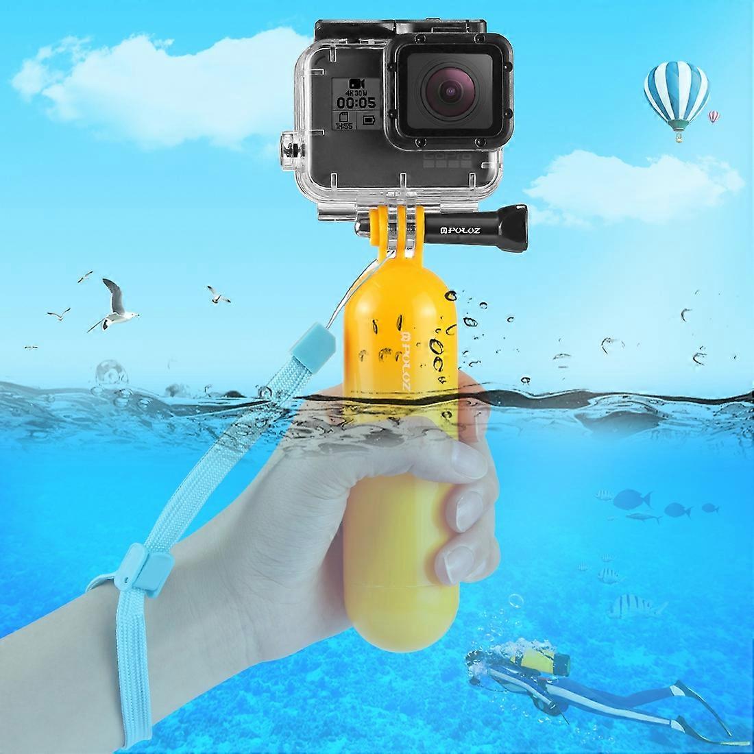 PULUZ Floating Handle Bobber Hand Grip with Strap for GoPro, Insta360, DJI and Other Action Cameras