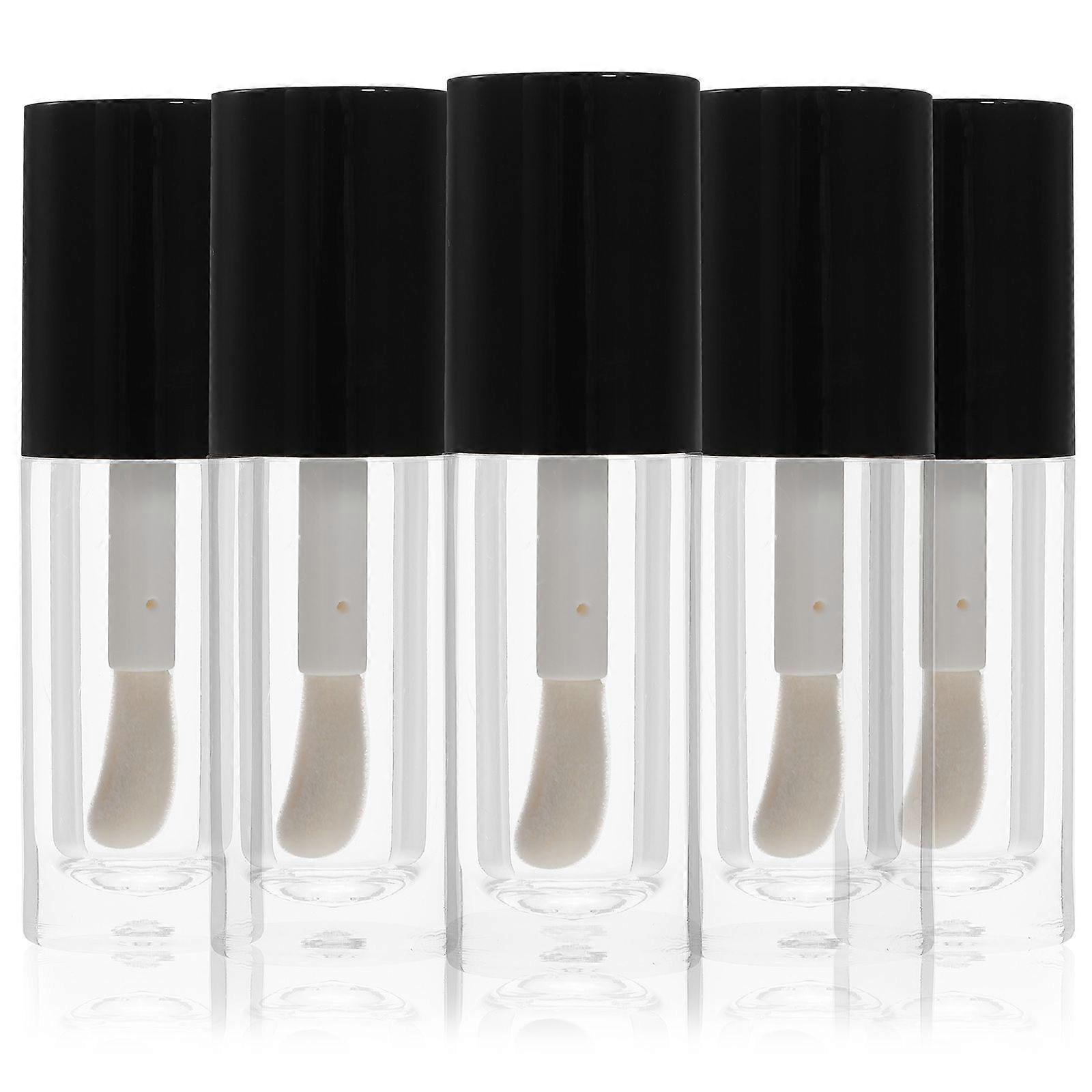 5pcs Empty Lip Gloss Tube with Wand Lip Gloss Containers Lip Balm Lip Oil Bottles 6ml
