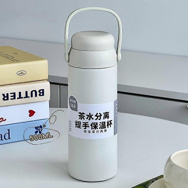 17oz Stainless Steel Vacuum Insulated Double Wall,Reusable Water Bottle-White