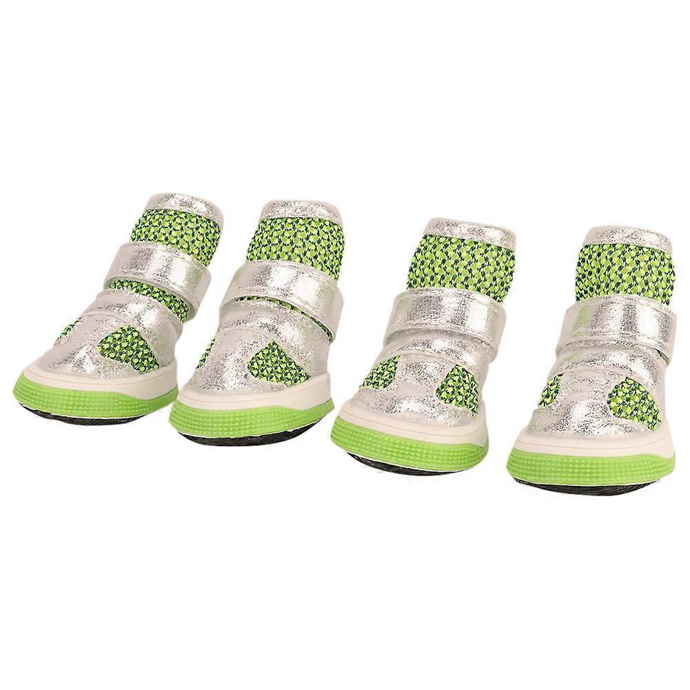 Summer Breathable Pet Dog Sandals for Small Dogs, Anti-Slip Polyester Material, Lightweight and Comfortable Fit
