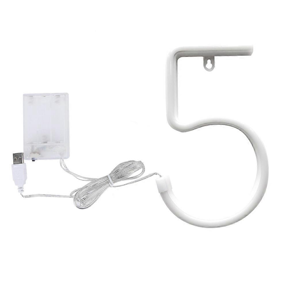 LED Luminous Numbers Neon Lamp for Romantic Love-Themed Parties, 12-Inch Size, Multicolor, Energy-Efficient Design