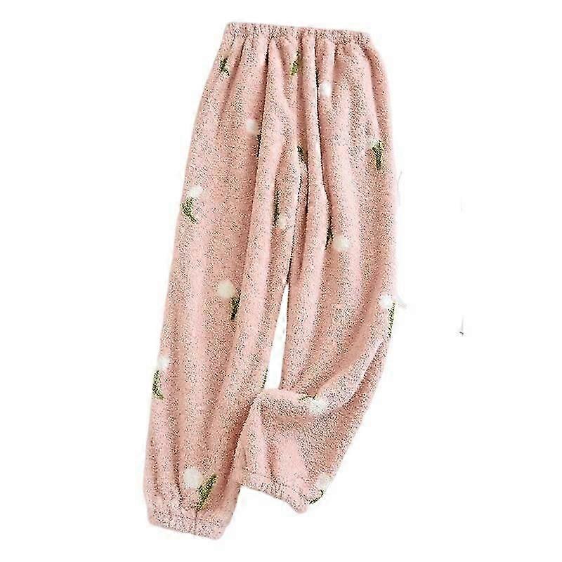 لطيف الكرتون لينة ملابس نوم الفانيلا بيجامة السراويل مناسبة للرجال أو النساء