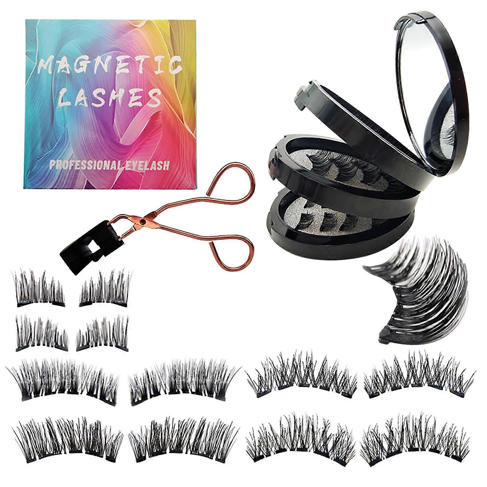 Cosmetic Eyelash Magnetic False Eyelash Strap Clip Set Eyelash Natural Magnetic Suction Eyelash