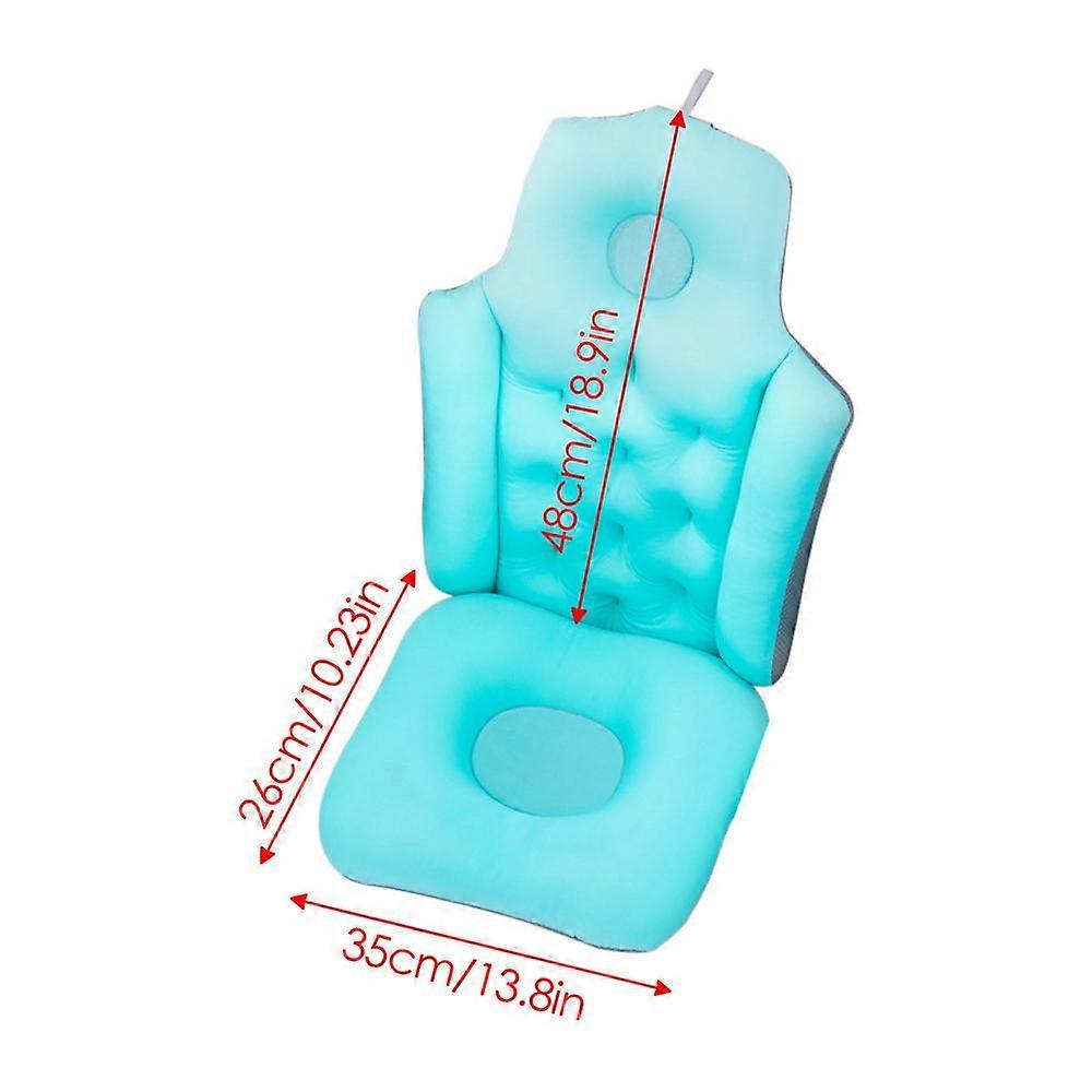 Bath Pillows Folding Bathtub Cushion Extra-Large Non-Slip Spa Bath Tub Mat Neck Back Support Headrest Pillows with Suction Cups