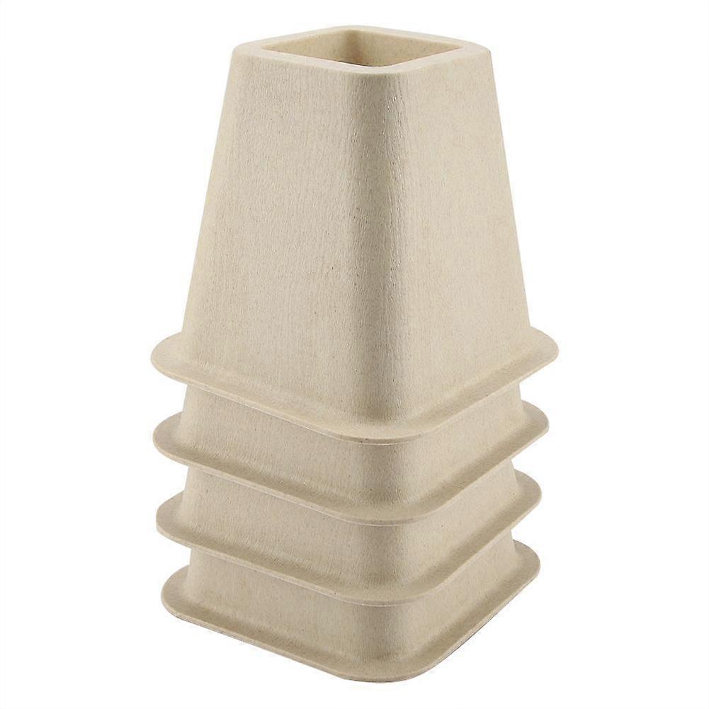 Imitation Porcelain Furniture Raisers For Bed Chair Desk Table Adjustable Height Set of 4 Durable Design