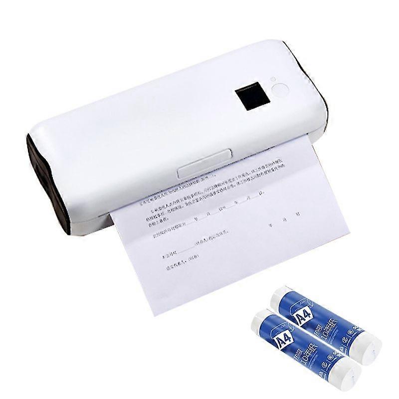 Thermal Printer, Style: Bluetooth Edition+100pcs A4 Paper Bluetooth Edition+100pcs A4 Paper