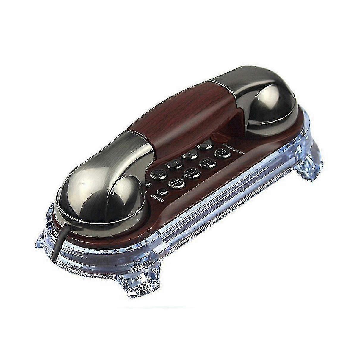 Retro Landline Telephone Corded With Numbers Storage Wall Mounted For Home-yvan