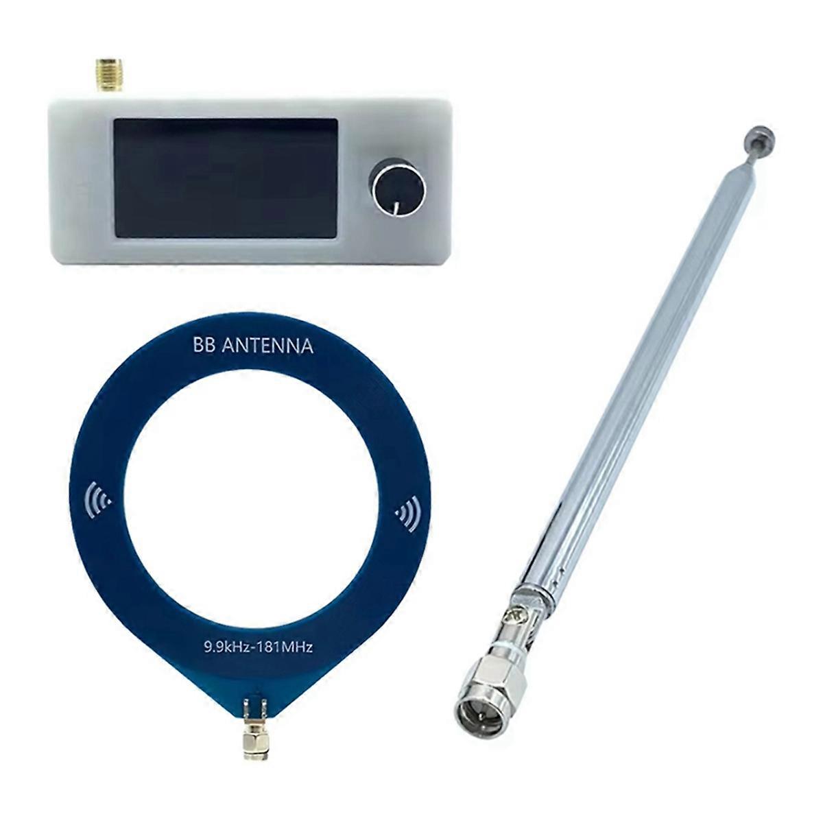 SI4732 0.5-108mhz Portable Radio with 2pcs Antenna All Band Radio Receiver HF SW MW VHF Pocket Mini Radio White