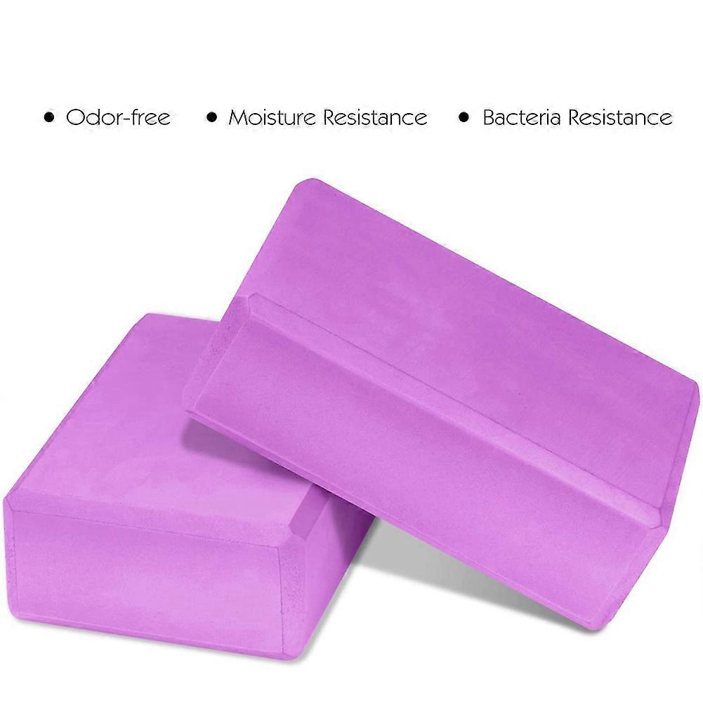 Yoga Blocks 2 Pack,EVA Foam Yoga Block Exercise Bricks,