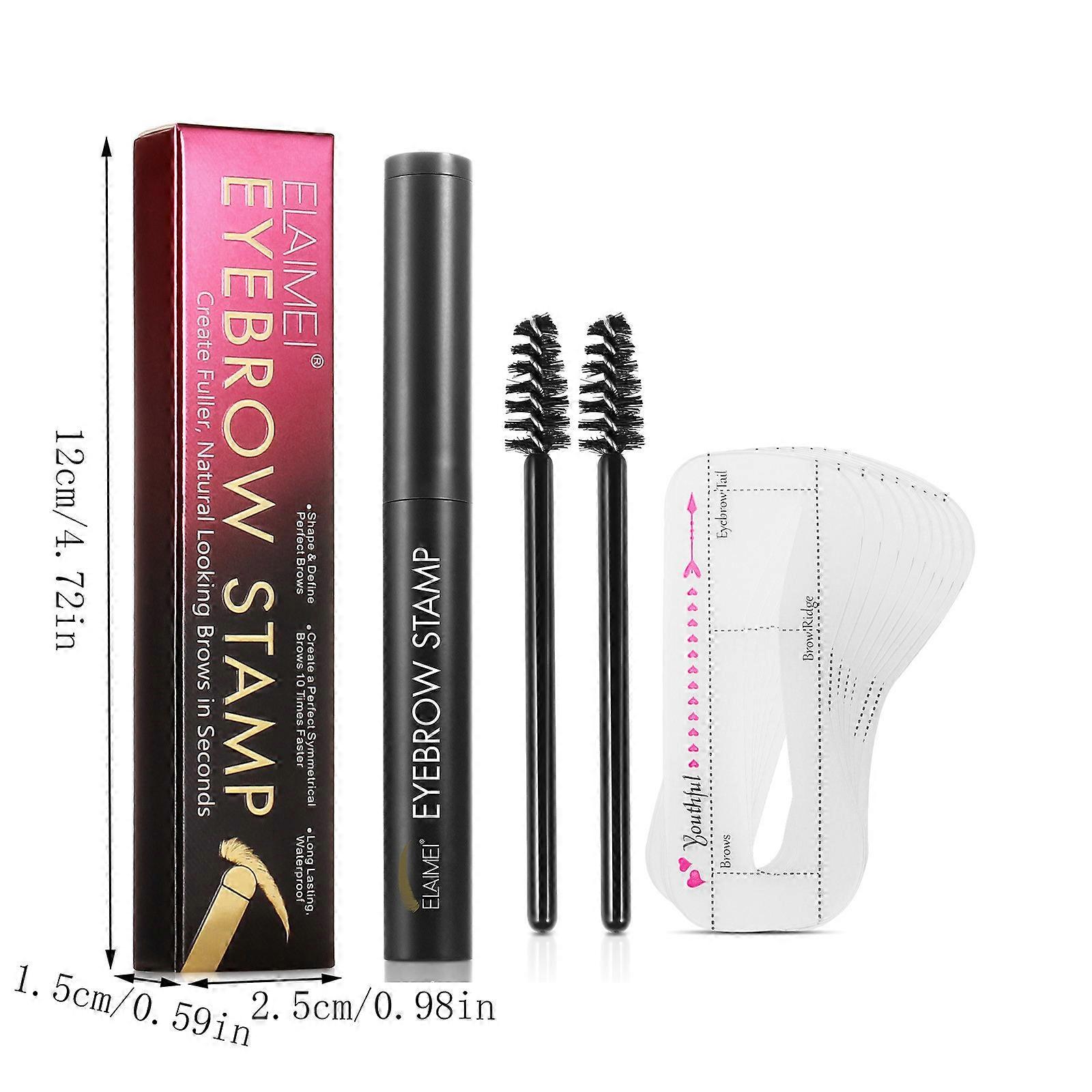 Eyebrow Chalk Portable And Sweatproof Without Makeup Eyebrow Card Eyebrow Printing Eyebrow Powder Set PU2651