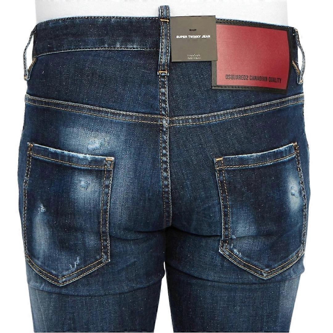 Dsquared2 Super Twinky Jean Plain Blue Jeans | Fruugo US