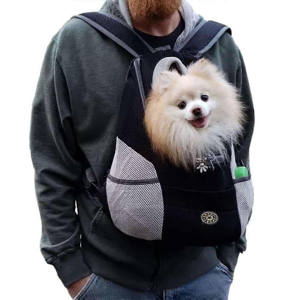 Pet Backpack Carrier Medium Blue - Lightweight, Breathable Design for Outdoor Travel with Multiple Entry Points