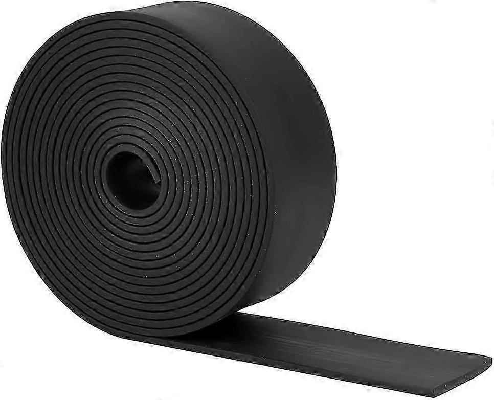 3m / 3,3 verges bandes de caoutchouc synthétique 1,6x0,1 pouce rouleau de bande de caoutchouc solide noir synthétique long bande de bord imperméable pour bricolage étanchéité vibratio