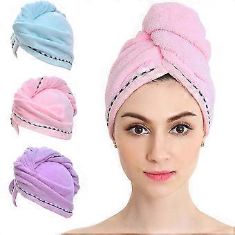 Envoltório de secagem de cabelo, microfibra, absorvente