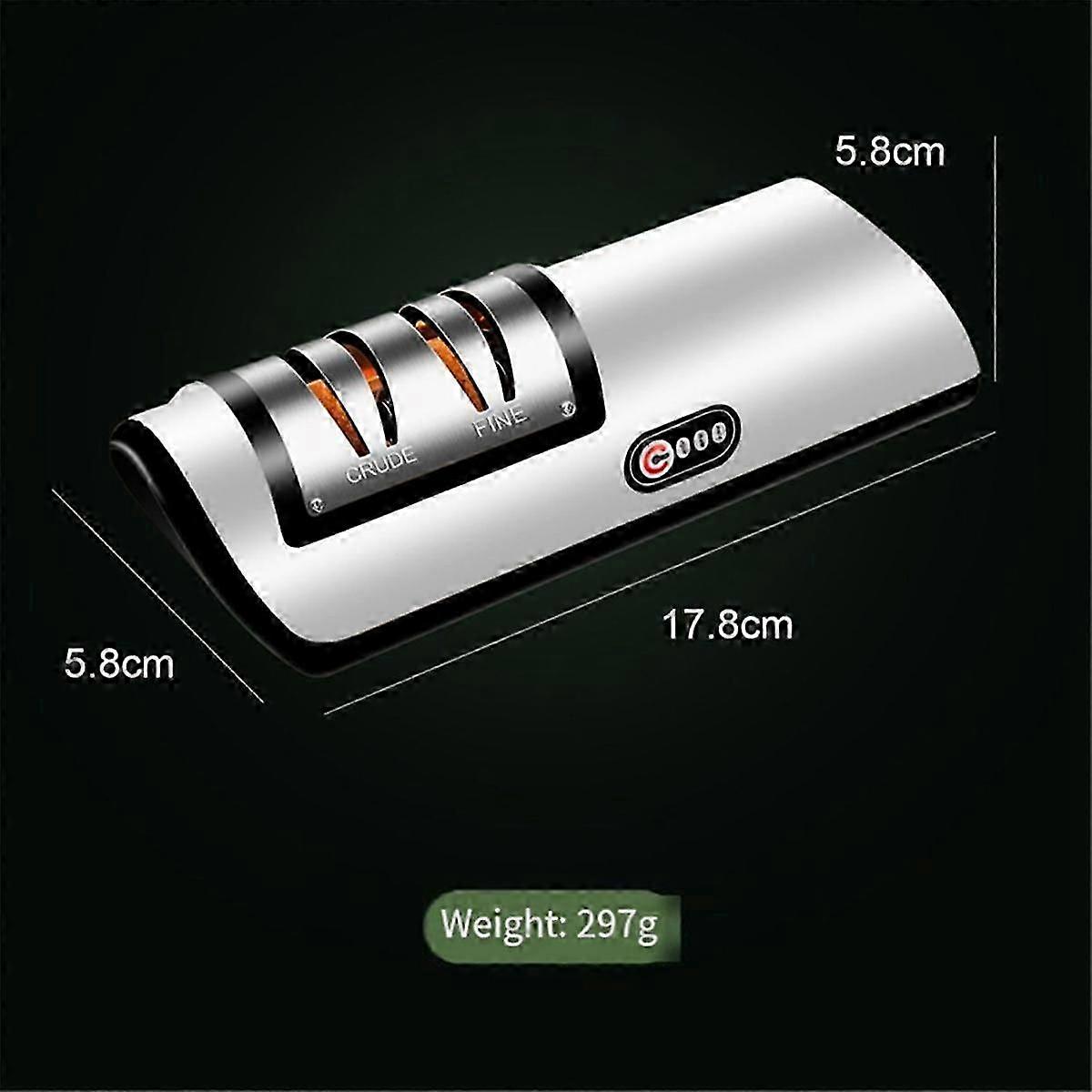 Electric Knife Sharpener Automatic Adjustable Kitchen Tool for Fast Sharpening Knives Scissors Oran