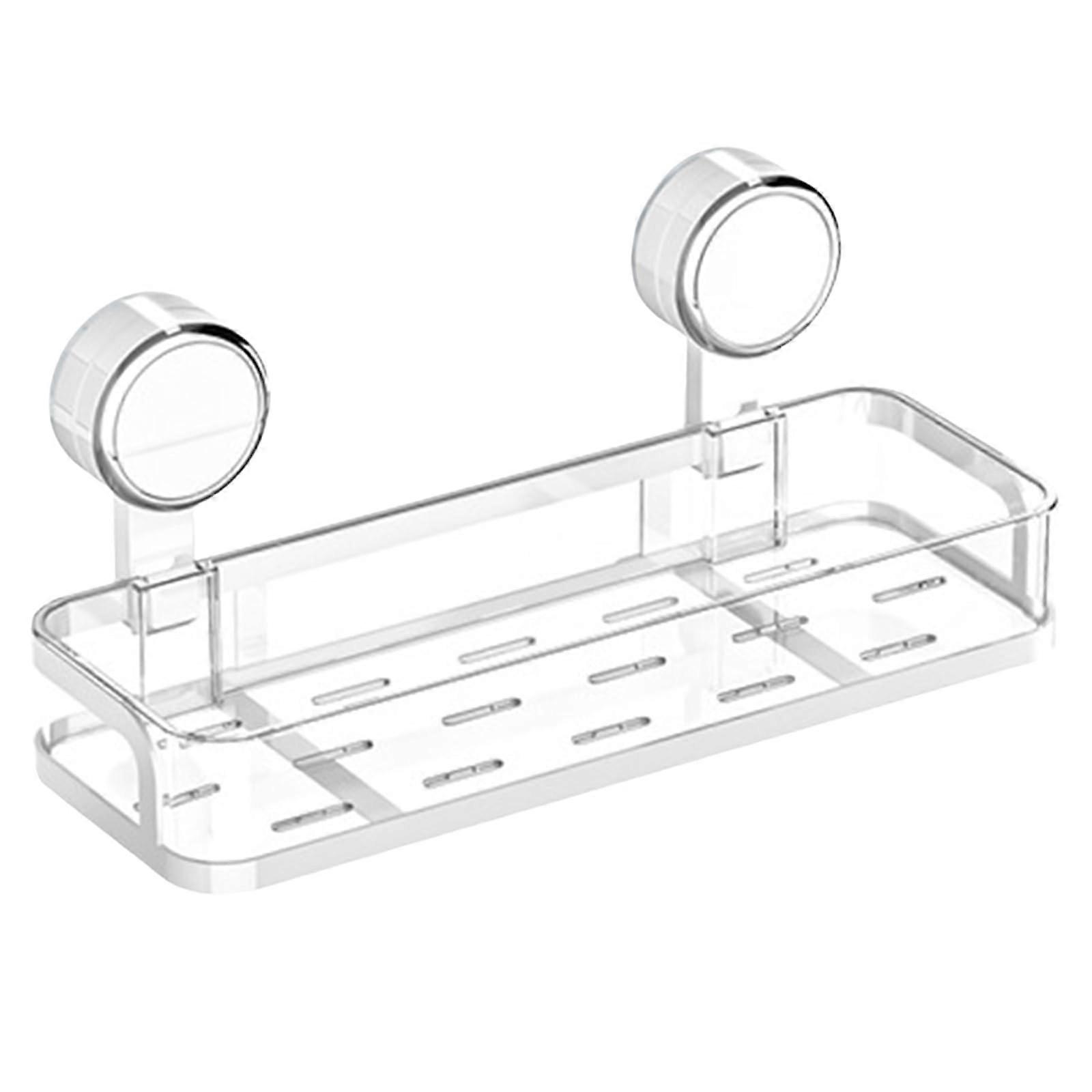 Suction Cup Storage Shelf for Bathroom Organizers and Storage Rack