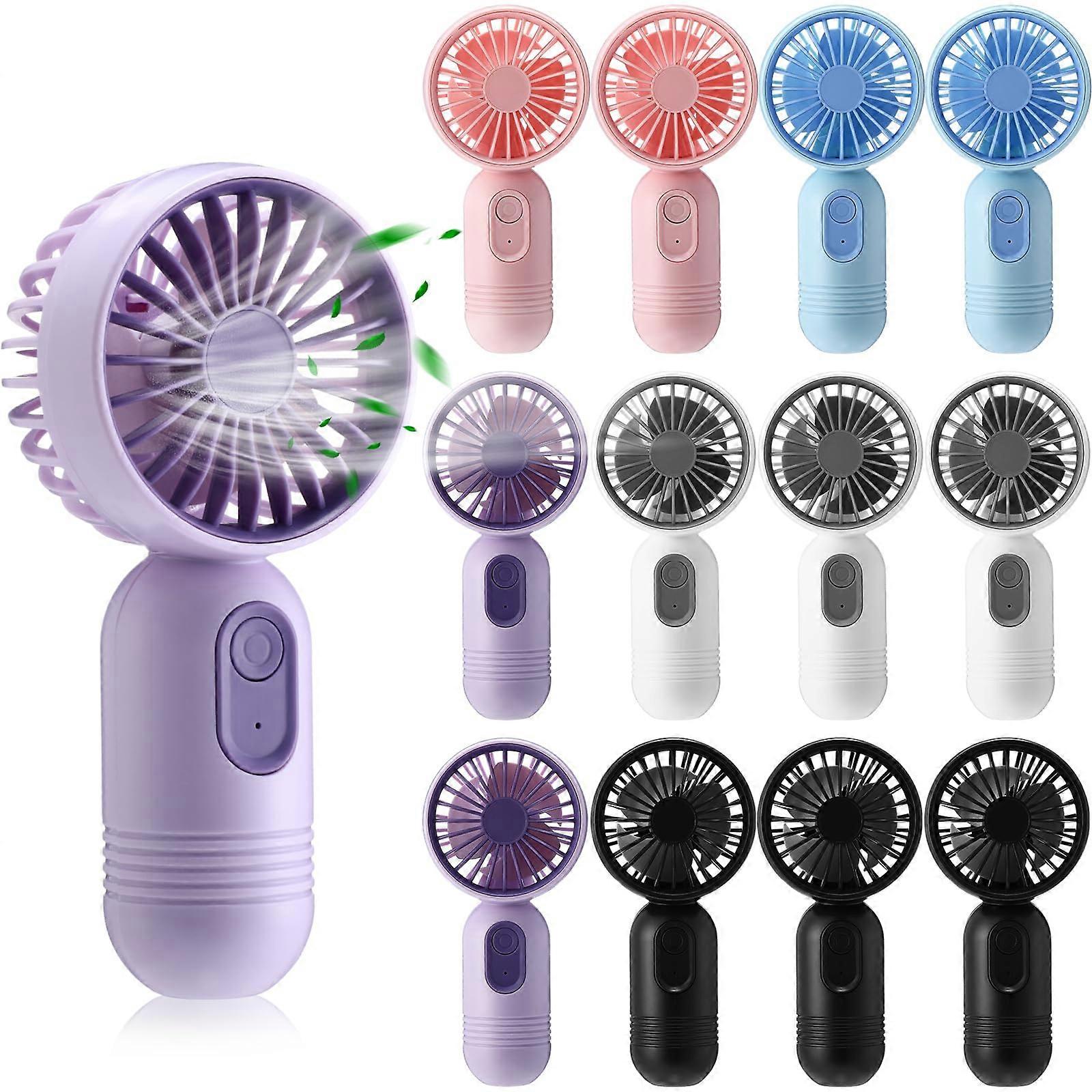 12 Pack Mini Handheld for Fan Travel Small Size
